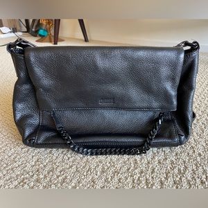 Aimee Kestenberg Black Leather Crossbody Satchel